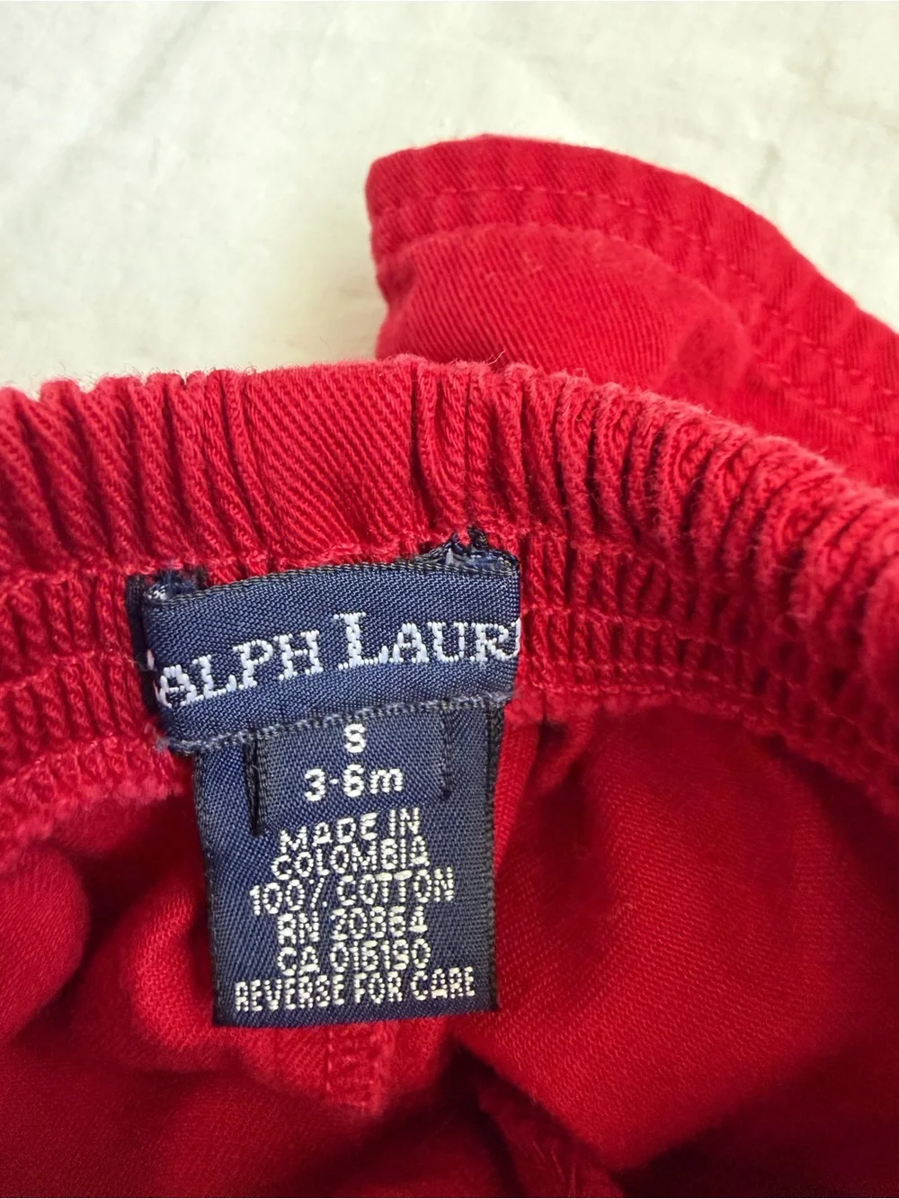 Ralph Lauren Red Girls' Skort with Navy Polo Pony Embroidery